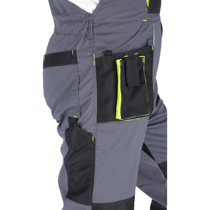 PROMAN STRETCH 250 DUNGAREES GREY HV