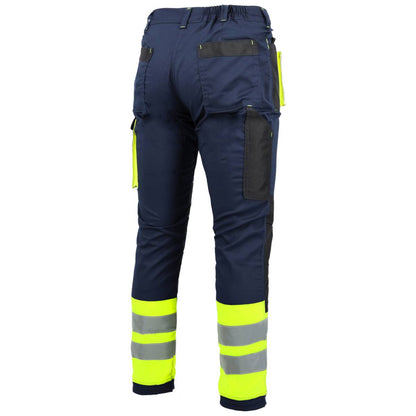 PROMAN STRETCH 250 NAVY BLUE HV WAIST TROUSERS