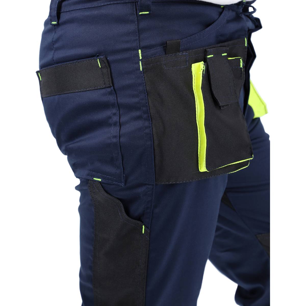 PROMAN STRETCH 250 NAVY BLUE HV WAIST TROUSERS