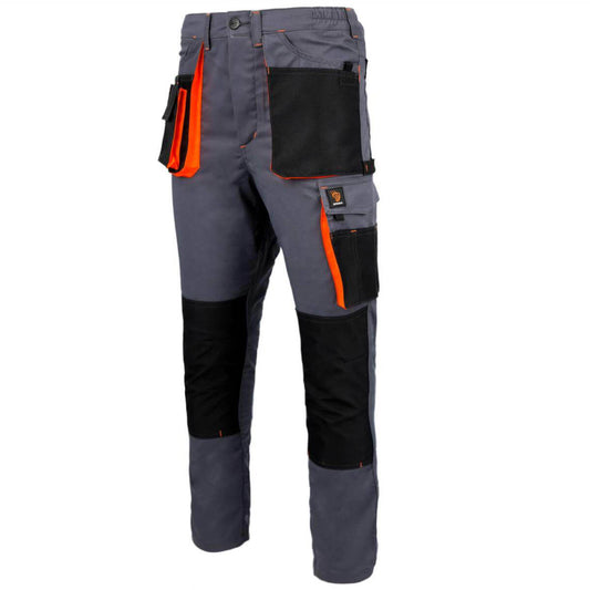 PROMAN STRETCH 250 WAIST TROUSERS GREY ORANGE