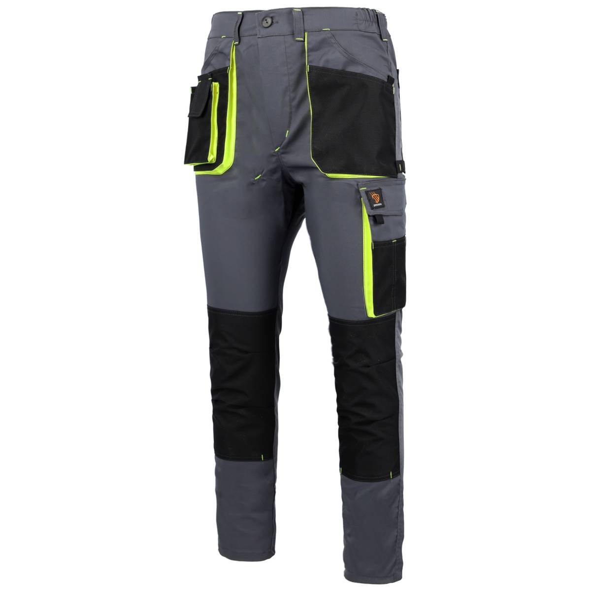PROMAN STRETCH 250 WAIST TROUSERS GREY YELLOW