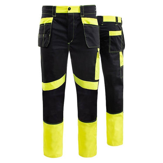 PROMONTER 260 WAIST TROUSERS BLACK AND YELLOW HV