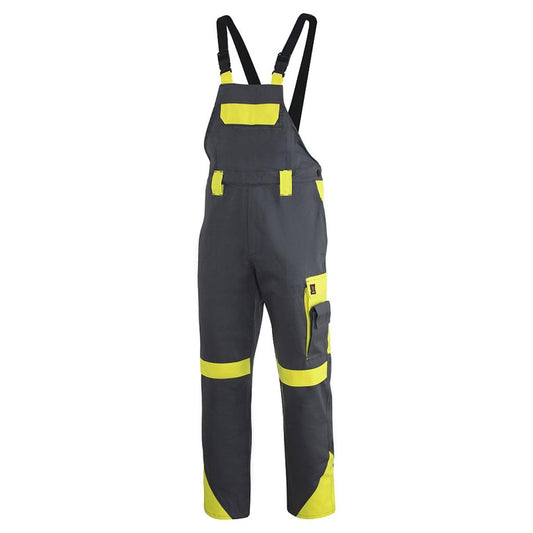 PROPLUS GREY-YELLOW DUNGAREES