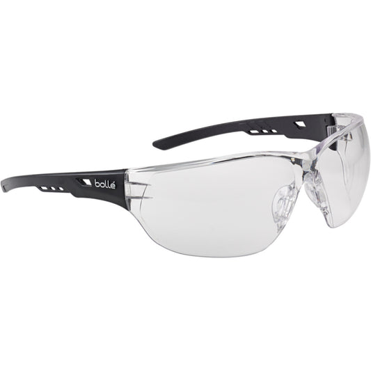 BOLLE NESSPSI SAFETY GLASSES (CLEAR) BLACK
