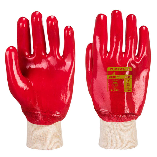 Retail Tagged A400 PVC Knitwrist Glove