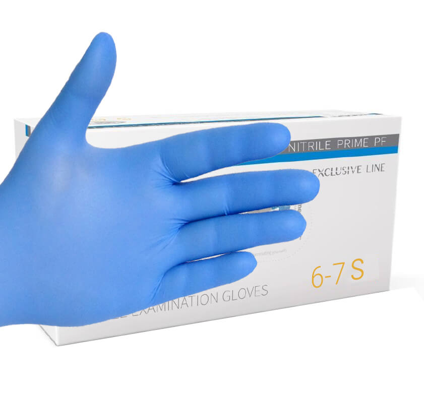 EXAMINATION AND PROTECTIVE GLOVES, NITRILE, POWDER-FREE 100 PCS