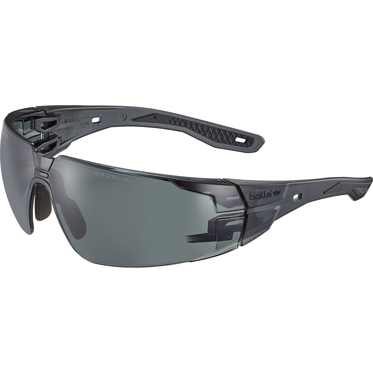 BOLLE RUSH 2.0 SAFETY GLASSES (SMOKED) BLACK