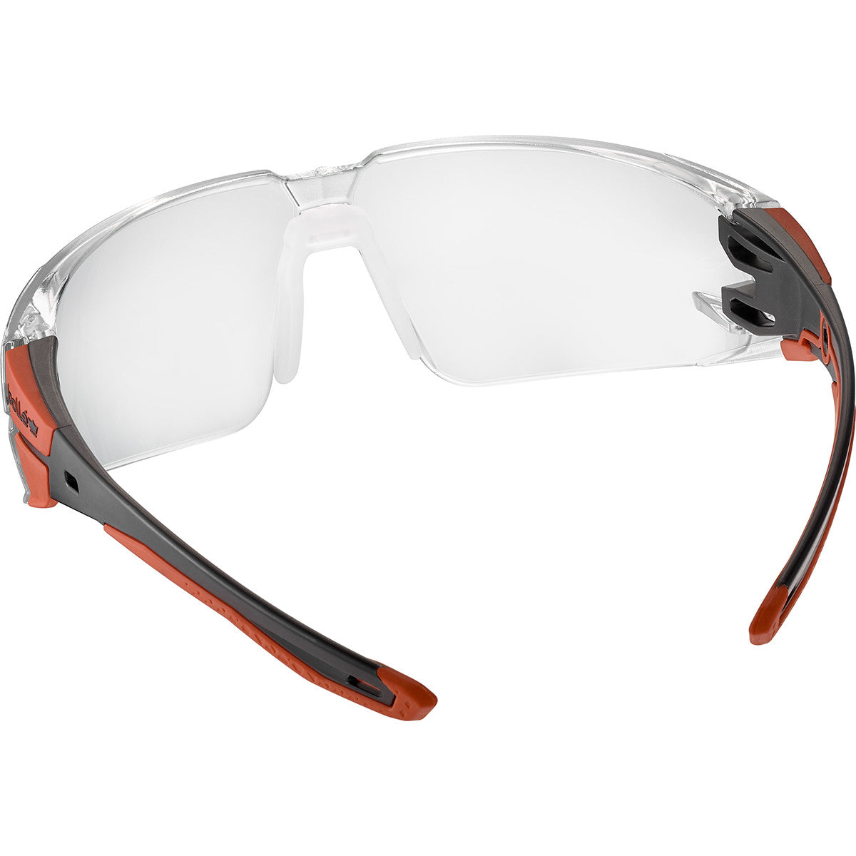 BOLLE RUSH 2.0 SAFETY GLASSES (CLEAR) BLACK/RED