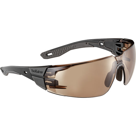 BOLLE RUSH 2.0 SAFETY GLASSES (BROWN) BLACK
