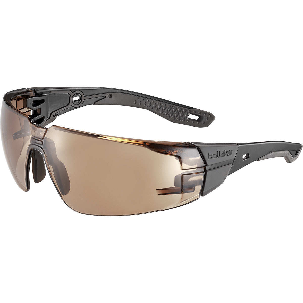 BOLLE RUSH 2.0 SAFETY GLASSES (BROWN) BLACK