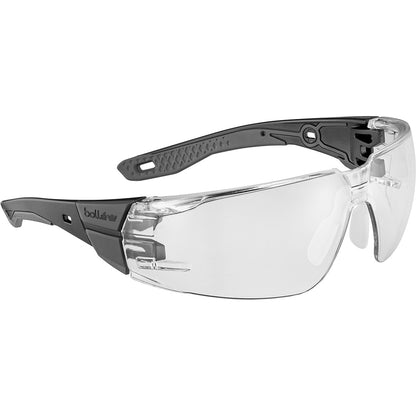 BOLLE RUSH 2.0 SAFETY GLASSES (CLEAR) BLACK