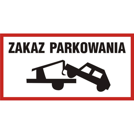 NO PARKING SIGN - SA038 EC PN