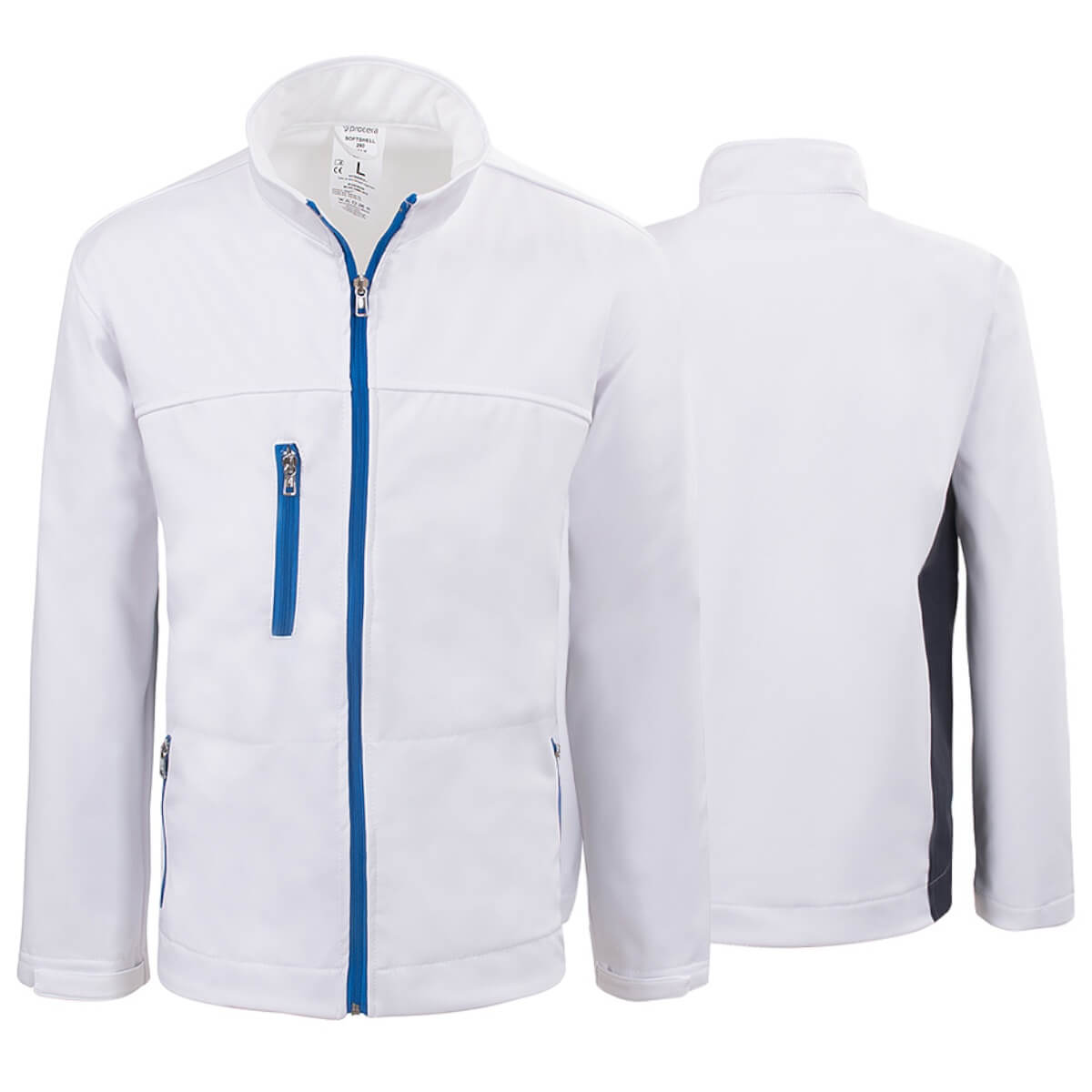 WHITE SOFTSHELL JACKET