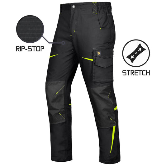 TITANFIT RIP-STOP STRETCH BLACK WAIST PANTS