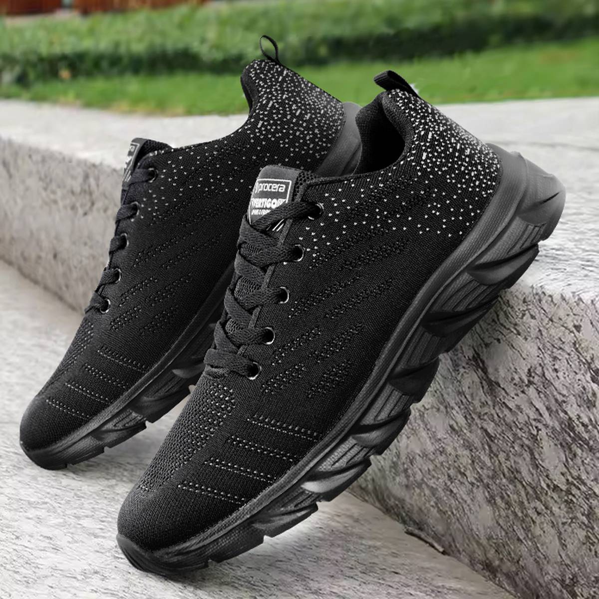 VERTIGO BLACK/GRAY LEISURE SHOES