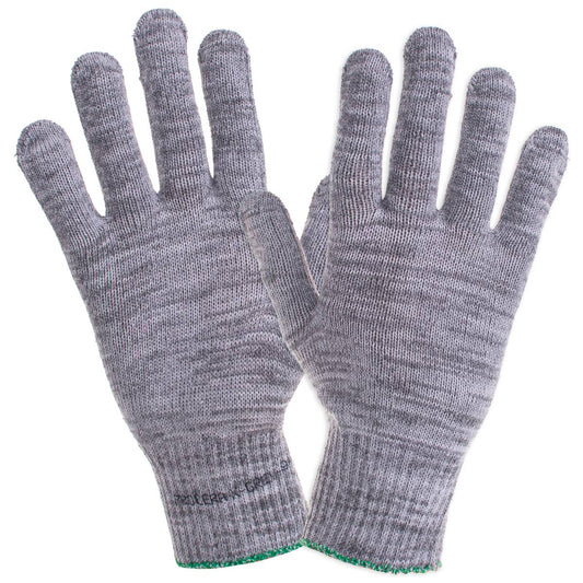 COTTON-POLYESTER PROTECTIVE GLOVES X-GREY size 8
