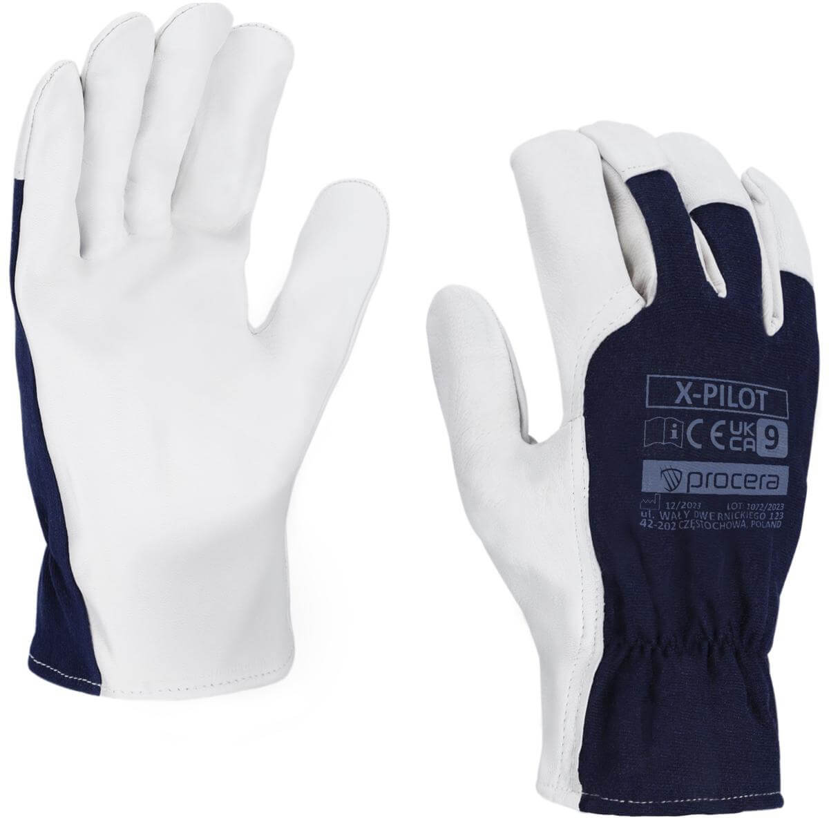 X-PILOT GOATSKIN REINFORCED GLOVES SIZE 9