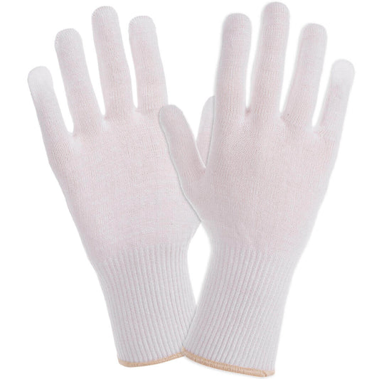 X-WHITE COTTON-POLYESTER PROTECTIVE GLOVES