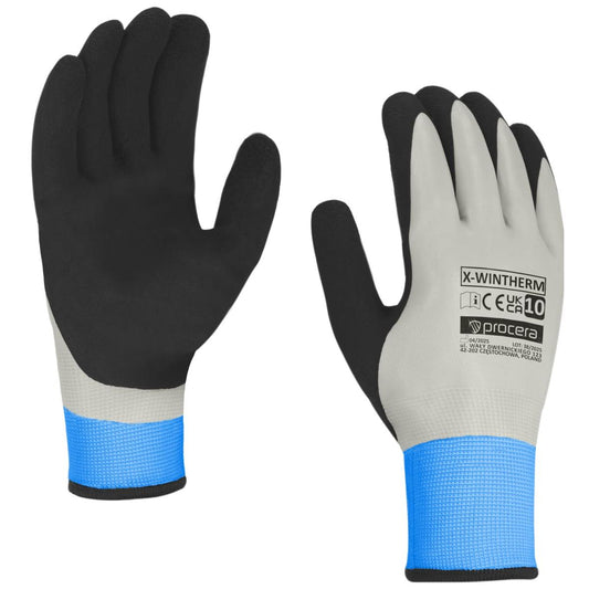 X-WINTHERM ACRYLIC-LINED DOUBLE LATEX-COATED GLOVES SIZE 9