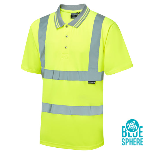 Supertouch Eco Hi Vis Yellow Birdeye Polo Shirt