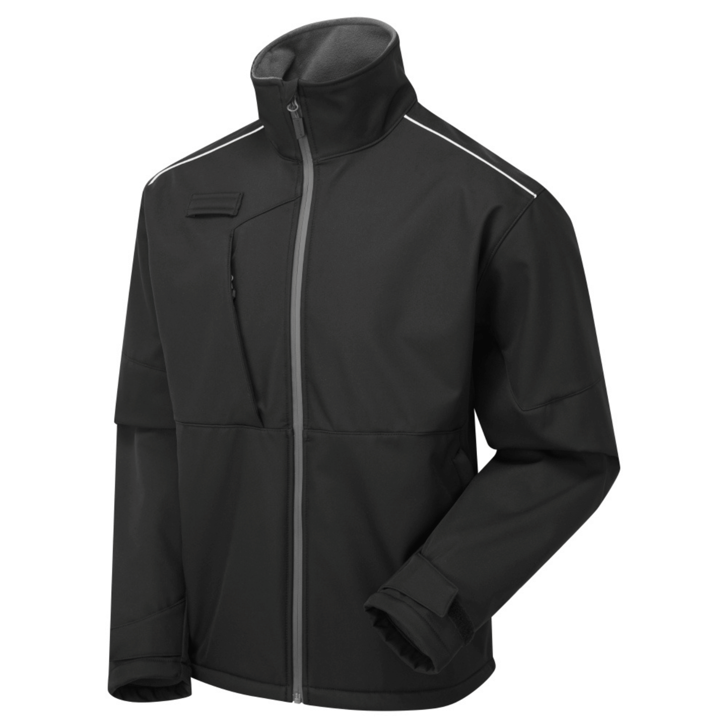System Eco 3 Layer Black/Grey Softshell Jacket â€“ Men's