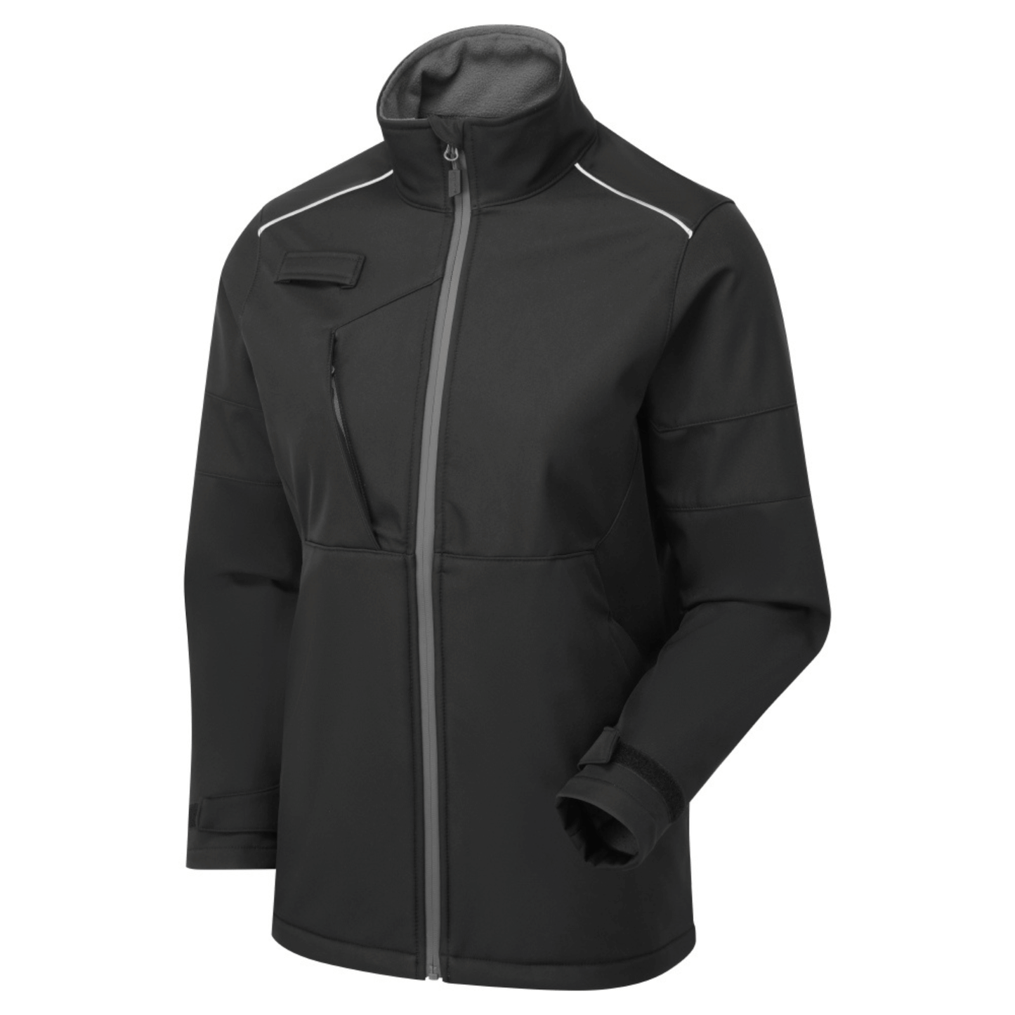 System Eco 3 Layer Black/Grey Softshell Jacket â€“ Women's