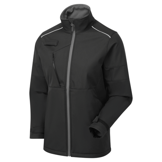 System Eco 3 Layer Black/Grey Softshell Jacket â€“ Women's