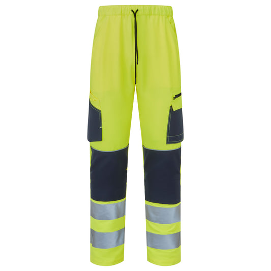 System Hi-Vis Eco Stretch Jogger Yellow Trouser